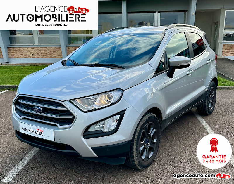 Achat voiture occasion, Auto occasion pas cher | Agence Auto Ford Ecosport 1.0L ECOBOOST 100 CV Trend 1ère main Argent Année 2019 Manuelle Essence